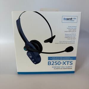 Blue Parrott B250-XTS Mono Bluetooth Wireless Headphones 91% Noise Canceling